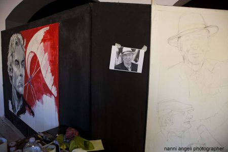 28 luglio - Fortezza I Colmi - Live Painting Tina Loiodice - La Valigia dell'Attore 2017 - foto di Nanni Angeli