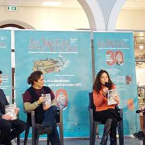 La Valigia dell'Attore XXI Edizione - II Atto - 8 dicembre 2024, Mercato Civico, La Maddalena - presentazione delle riedizioni e delle nuove pubblicazioni di libri e riviste 2024 su Volonté - Foto ©Fabio Presutti