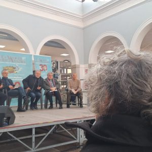 La Valigia dell'Attore XXI Edizione - II Atto - 8 dicembre 2024, Mercato Civico, La Maddalena - presentazione delle riedizioni e delle nuove pubblicazioni di libri e riviste 2024 su Volonté - Foto ©Mauro Genovese